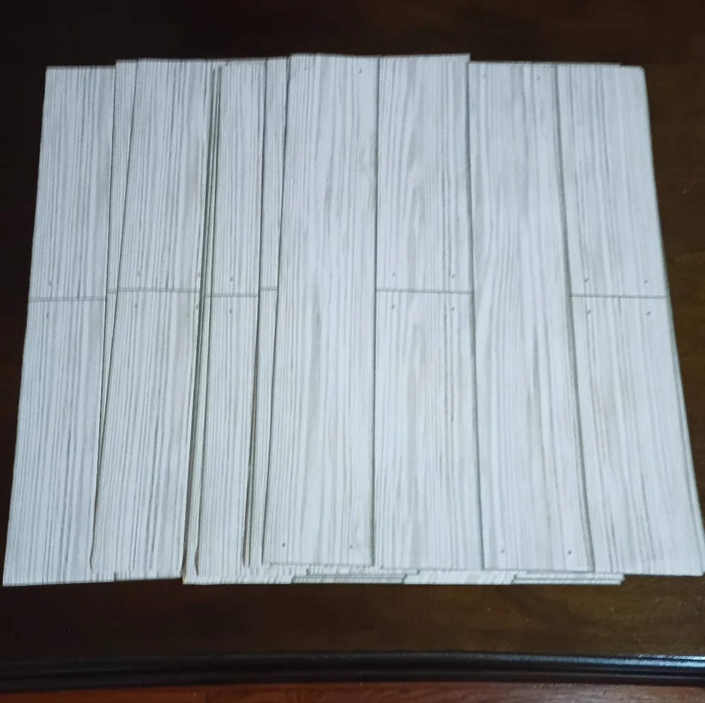12 Sheets Distressed Wood Grey 11 X 16 Peel And Stick Wallpaper